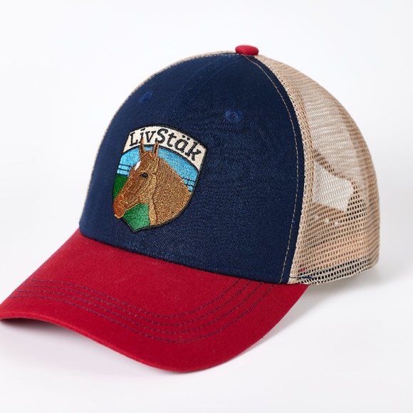 LIVSTAK TRUCKER HAT, HORSE DESIGN, ADJUSTABLE SNAPBACK , FASHION HATS C1LVK06 - Picture 1 of 14
